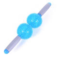 2 Spiky hedgehog Balls Roller Massage Sticks